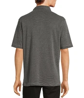 Roundtree & Yorke Short Sleeve Stripe Polynosic Polo Shirt