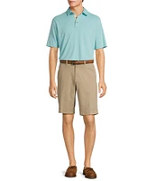 Roundtree & Yorke Short Sleeve Stripe Polynosic Polo Shirt
