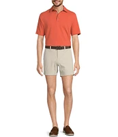 Roundtree & Yorke Short Sleeve Textured Solid Polo