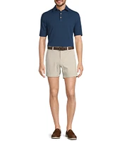Roundtree & Yorke Short Sleeve Textured Solid Polo