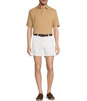 Roundtree & Yorke Short Sleeve Textured Solid Polo