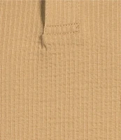 Roundtree & Yorke Short Sleeve Textured Solid Polo