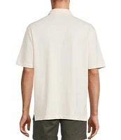 Roundtree & Yorke Short Sleeve Textured Solid Polo