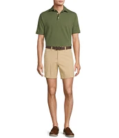 Roundtree & Yorke Short Sleeve Textured Solid Polo