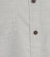 Roundtree & Yorke Short Sleeve Textured Solid Sport Shirt