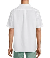 Roundtree & Yorke Short Sleeve Textured Solid Sport Shirt