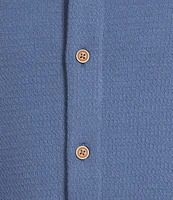 Roundtree & Yorke Short Sleeve Waffle Coatfront Shirt