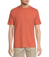 Roundtree & Yorke Short Sleeve Waffle Solid Crew T-Shirt