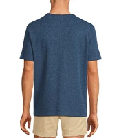 Roundtree & Yorke Short Sleeve Waffle Solid Crew T-Shirt