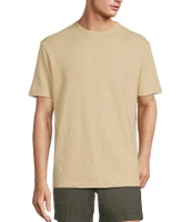 Roundtree & Yorke Short Sleeve Waffle Solid Crew T-Shirt