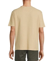 Roundtree & Yorke Short Sleeve Waffle Solid Crew T-Shirt