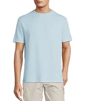 Roundtree & Yorke Short Sleeve Waffle Solid Crew T-Shirt