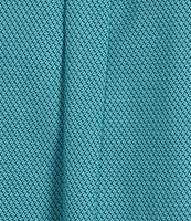 Roundtree & Yorke Short Sleeve Wave Print Poplin Sport Shirt