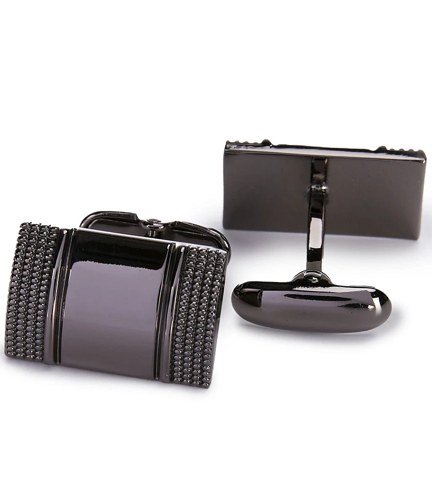 Roundtree & Yorke Side Grid Cuff Links