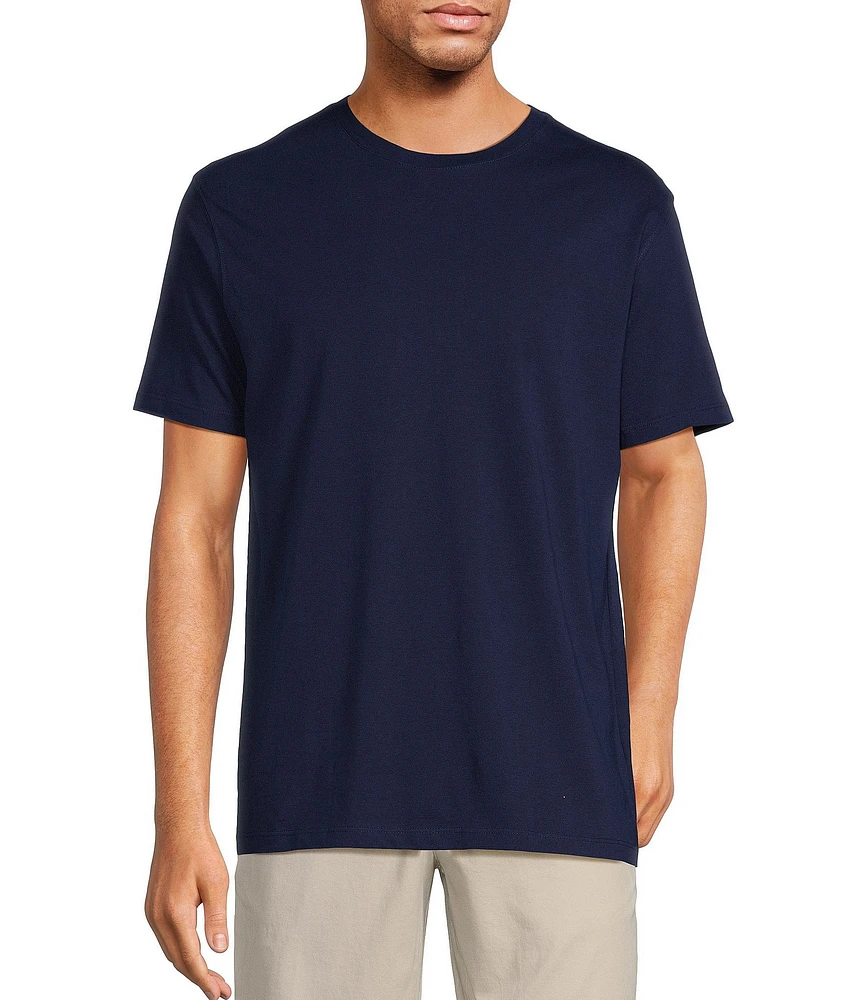 Roundtree & Yorke Solid Cloud Short Sleeve Crew Neck T-Shirt