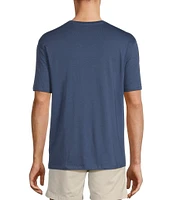 Roundtree & Yorke Solid Cloud Short Sleeve Crew Neck T-Shirt