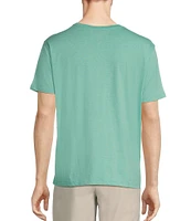 Roundtree & Yorke Solid Cloud Short Sleeve Crew Neck T-Shirt