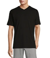 Roundtree & Yorke Solid Cloud Short Sleeve V-Neck T-Shirt