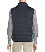 Roundtree & Yorke Solid Quilted Mock Neck Full Zip Vest