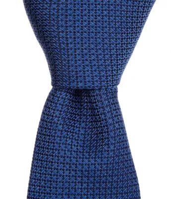 Roundtree & Yorke Solid Textured 2 3/4#double; Silk Tie