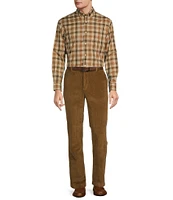 Roundtree & Yorke Stewart Classic Fit Flat Front Corduroy Pants