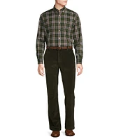 Roundtree & Yorke Stewart Classic Fit Flat Front Corduroy Pants