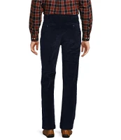 Roundtree & Yorke Stewart Classic Fit Flat Front Corduroy Pants