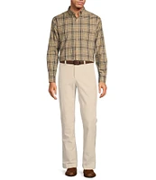 Roundtree & Yorke Stewart Classic Fit Flat Front Corduroy Pants