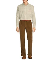 Roundtree & Yorke Stewart Classic Fit Pleated Corduroy Pants