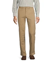 Roundtree & Yorke Straight Fit Flat Front Texture Chino Pants