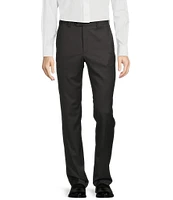 Roundtree & Yorke Luxury Gabardine Ultimate Comfort Straight Fit Flat Front Dress Pants