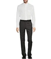 Roundtree & Yorke Luxury Gabardine Ultimate Comfort Straight Fit Flat Front Dress Pants