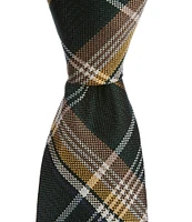 Roundtree & Yorke Textured Plaid 2 3/4#double; Silk Tie