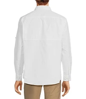 Roundtree & Yorke The Charter Performance Vented Long Sleeve Solid Fishing Sport Shirt