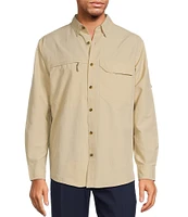 Roundtree & Yorke The Charter Performance Vented Long Sleeve Solid Fishing Sport Shirt