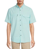 Roundtree & Yorke The Charter Performance Vented Short Sleeve Solid Fishing Sport Shirt