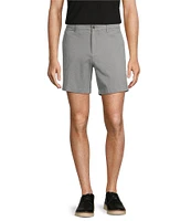 Roundtree & Yorke The Cloud Collection 7#double; Flat Front Washed Chino Shorts