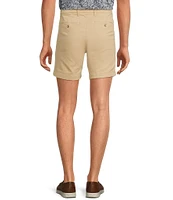 Roundtree & Yorke The Cloud Collection 7#double; Flat Front Washed Chino Shorts