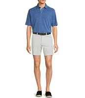 Roundtree & Yorke The Cloud Collection 7#double; Flat Front Washed Chino Shorts