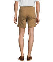 Roundtree & Yorke The Cloud Collection 7#double; Flat Front Washed Chino Shorts