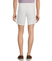 Roundtree & Yorke The Cloud Collection 7#double; Flat Front Washed Chino Shorts