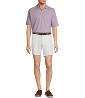 Roundtree & Yorke The Cloud Collection 7#double; Flat Front Washed Chino Shorts