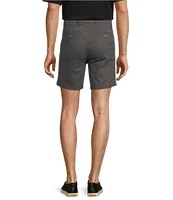 Roundtree & Yorke The Cloud Collection 7#double; Flat Front Washed Chino Shorts
