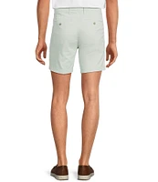 Roundtree & Yorke The Cloud Collection 7#double; Flat Front Washed Chino Shorts