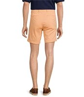 Roundtree & Yorke The Cloud Collection 7#double; Flat Front Washed Chino Shorts