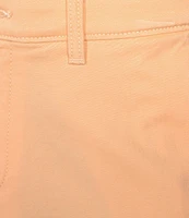 Roundtree & Yorke The Cloud Collection 7#double; Flat Front Washed Chino Shorts