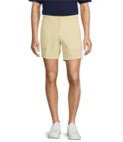 Roundtree & Yorke The Cloud Collection 7#double; Flat Front Washed Chino Shorts