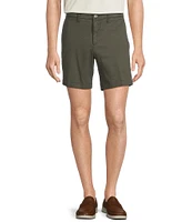 Roundtree & Yorke The Cloud Collection 7#double; Flat Front Washed Chino Shorts