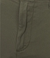 Roundtree & Yorke The Cloud Collection 7#double; Flat Front Washed Chino Shorts