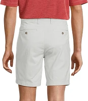 Roundtree & Yorke The Cloud Collection 8#double; Flat-Front Tech Pocket Washed Chino Shorts